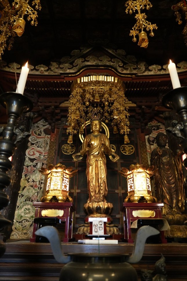 秘仏御本尊・木造十一面観音菩薩坐像（茨城県指定文化財）