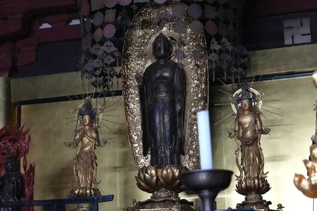 御本尊・木造阿弥陀如来立像（千葉県指定有形文化財）