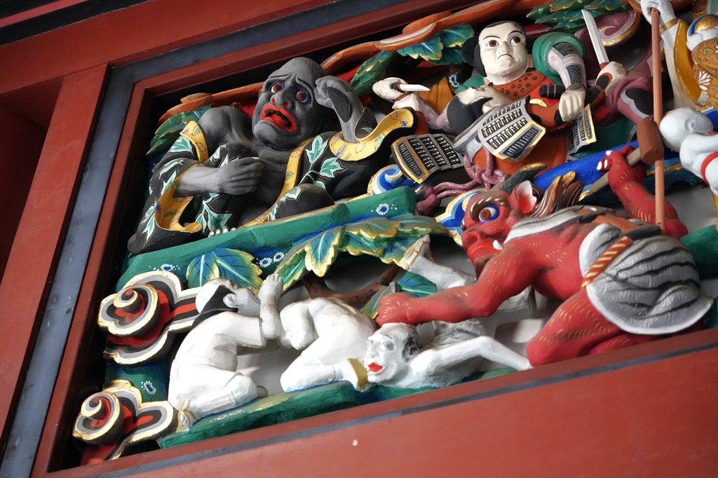 地獄極楽欄間（一宮町指定有形文化財）