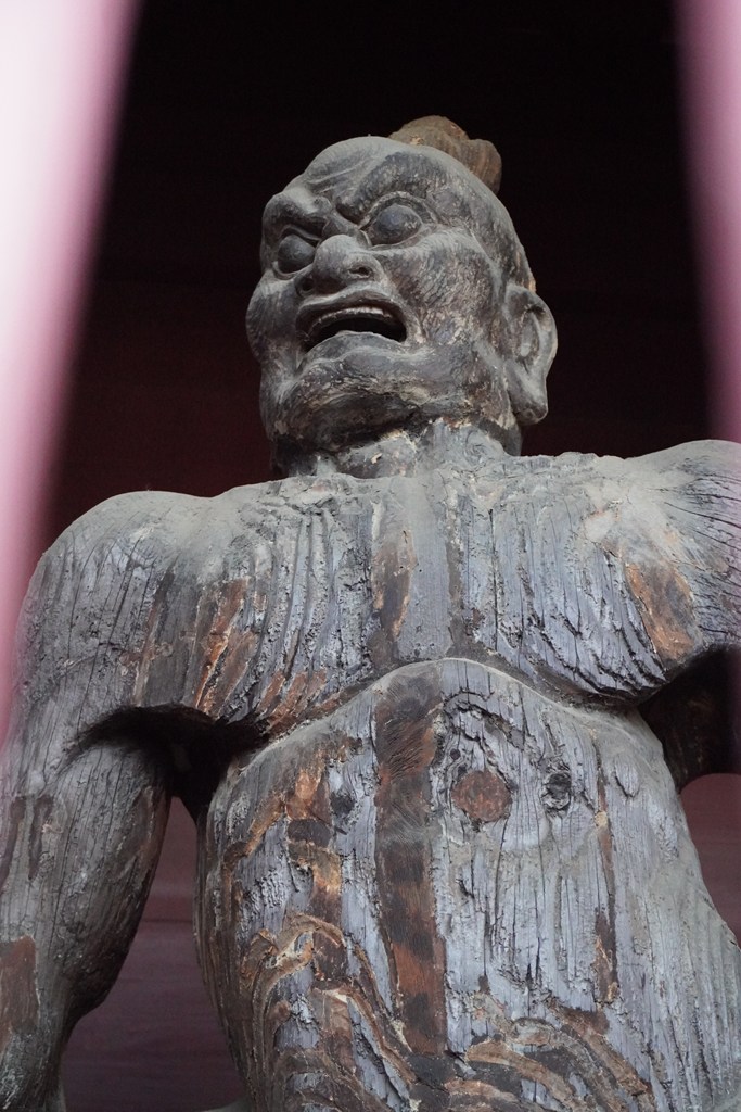 仁王門（茨城県指定文化財）・木造金剛力士立像（水戸市指定文化財）