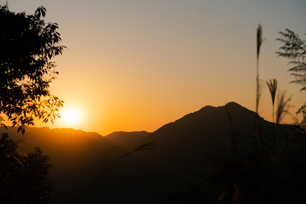 山上の景色・日本一の石段