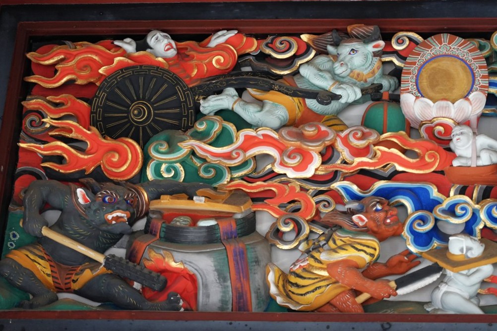 地獄極楽欄間（一宮町指定有形文化財）
