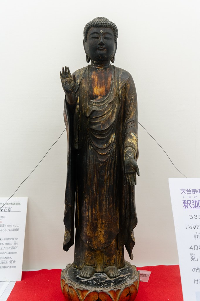 秘仏御本尊・銅造釈迦如来立像（熊本県指定文化財）※毎年4月8日の灌仏会大祭に御開扉